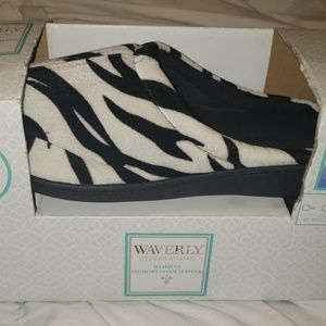 Zebra Memory Foam Slippers